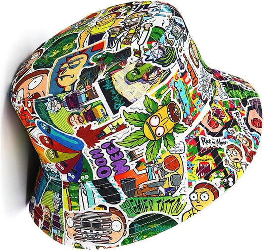Chapeau bob – pour femme, pour homme, à motifs, style dessin animé