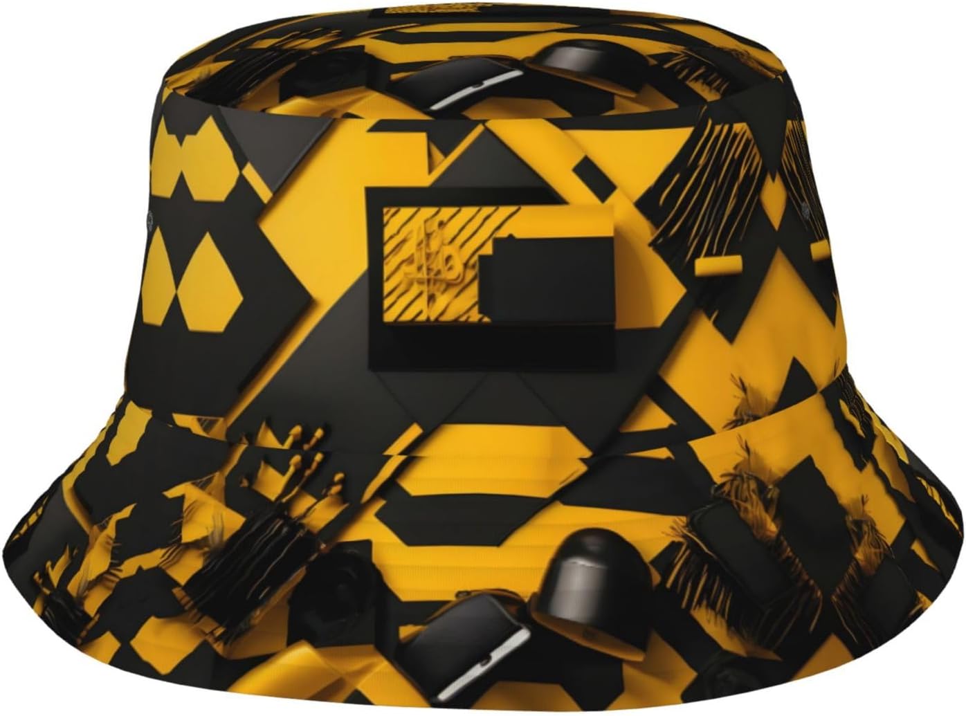 Chapeau bob: à motifs, noir