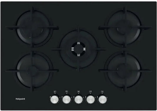 Table de Cuisson à Gaz Whirlpool GOWL 728/NB, 5 Zones, Noir Intégré