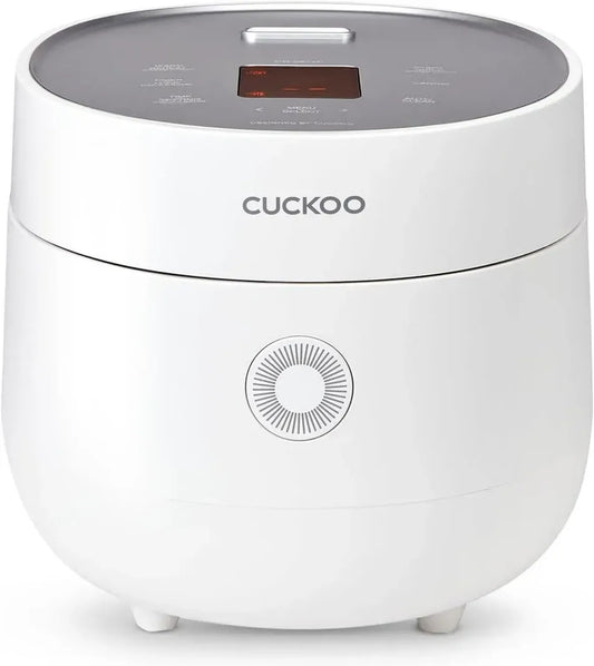 CUCKOO CR-0675F Cuiseur à Riz Micom 6 Tasses - 13 Modes : Quinoa, Avoine, Riz Brun, Écran Tactile, Revêtement Anti-Adhésif - Blanc
