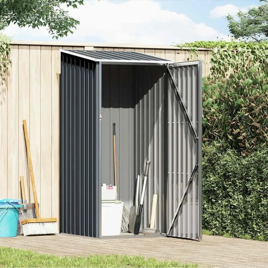 Abri de Jardin en Acier Galvanisé Anthracite 87x98x159 cm, 18.68 kg