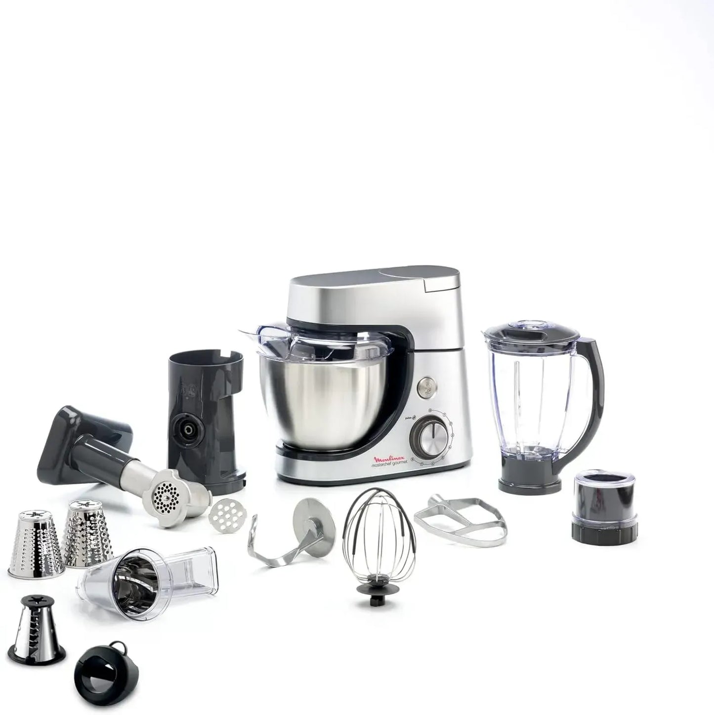Moulinex Robot Pâtissier Multifonctions 1100W avec Blender et Accessoires