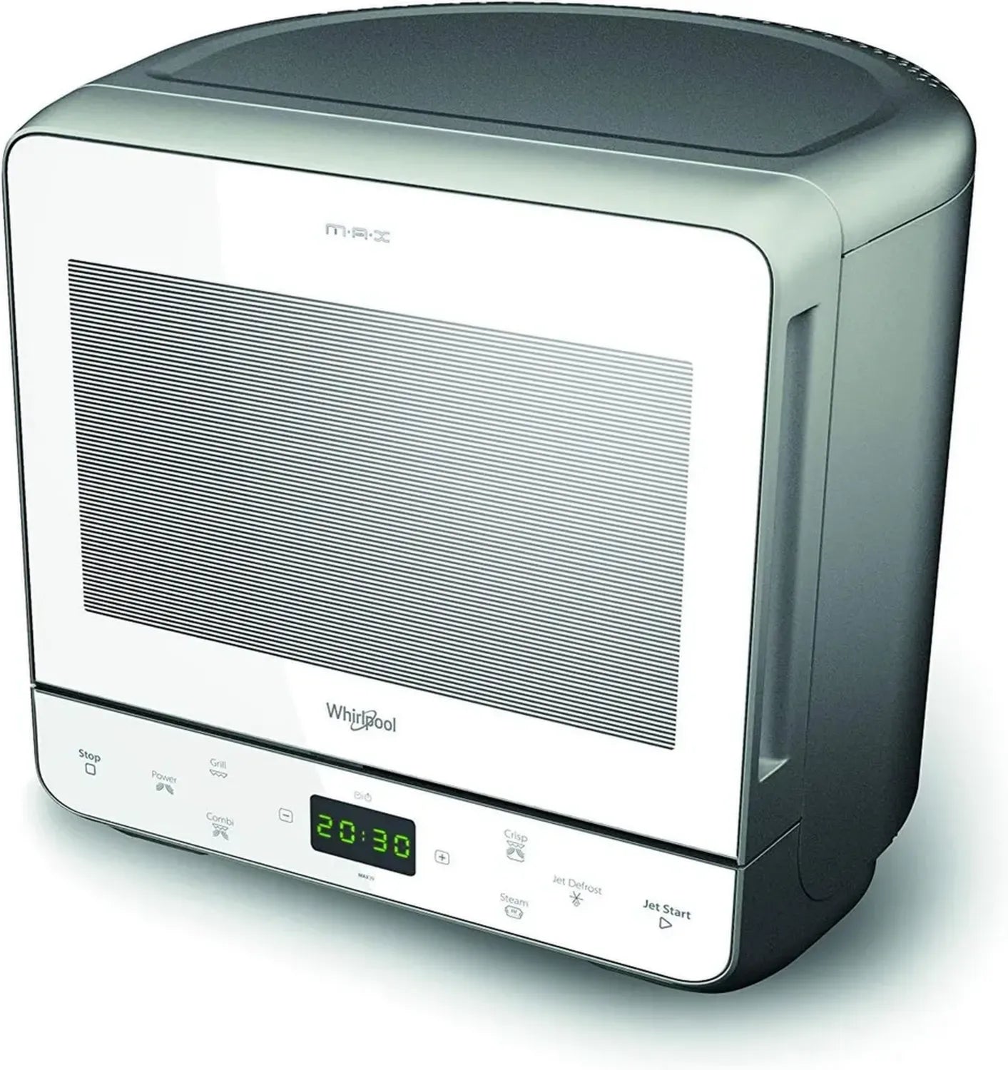 Micro-ondes Compact Whirlpool Max 39 WSL - 13L, Grill et Vapeur, Argenté